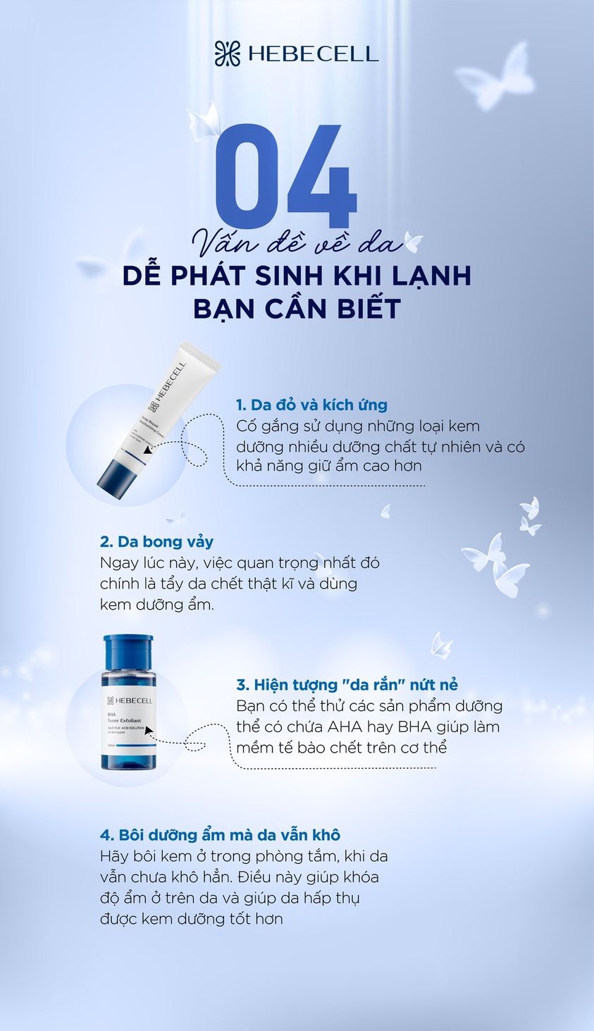 4 vấn đề về da dễ phát sinh trong mùa lạnh bạn cần biết